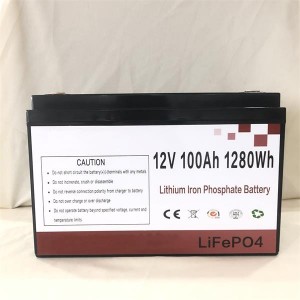 Batteria agli ioni di litio 12V 100Ah per sistema di accumulo di energia